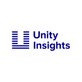 Unity Insights logo in blue