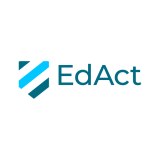 EdAct logo in shades of blue