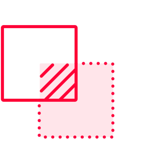 Icon representing mergers